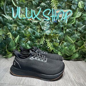 Flux Adapt Run Black Gum Men 7 Women 8.5 Running Athletic Walking Knit Shoe